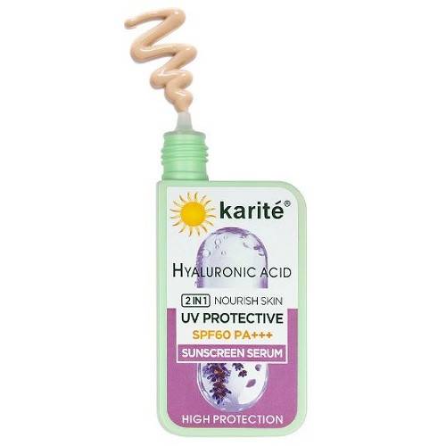 Ser de fata cu protectie solara - Karite - Acid Hyaluronic - SPF 60 - Protectie ridicata - 60 ml