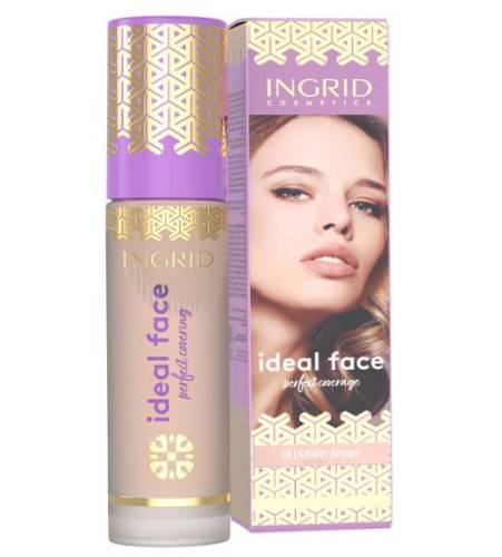 Fond de ten Ingrid Cosmetics Ideal Face Perfect Coverage 10 Light Ivory - 30 ml