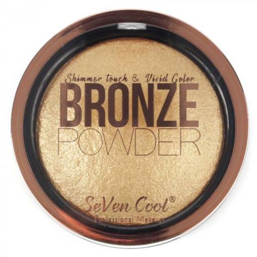 Pudra Profesionala Iluminatoare - Seven Cool - Bronze Powder - Shimmer Touch - 04 Gold - 8 g