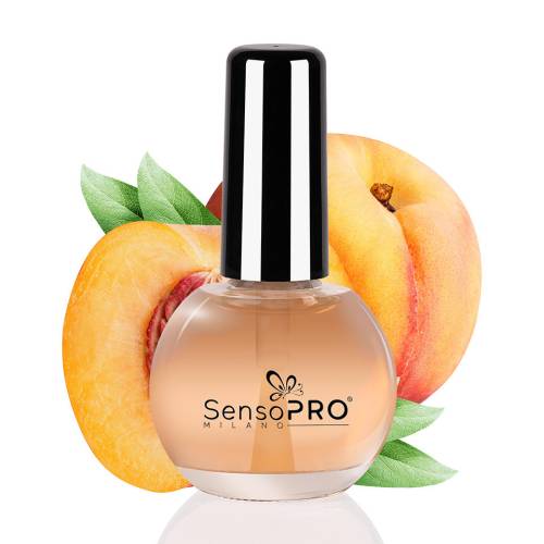 Ulei Cuticule cu Pensula Peach SensoPRO - 15 ml