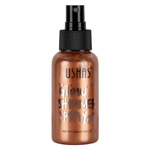 Iluminator de corp - Ushas - Glow Shimmer Spray - 04 - 80 ml