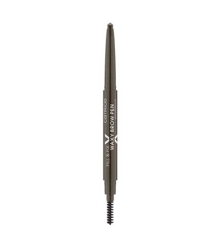 Catrice fill & fix waxy brow pen waterproof creion de sprancene cerat rezistent la apa dark brown 030