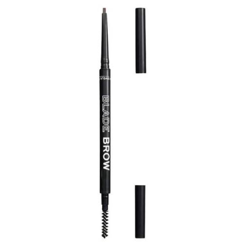 Creion pentru Sprancene cu Periuta - Makeup Revolution Relove Blade Brow Pencil - nuanta Dark Brown - 0 - 1 g