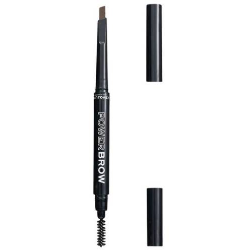 Creion pentru Sprancene cu Periuta - Makeup Revolution Relove Power Brow Pencil - nuanta Brown - 0 - 3 g