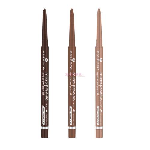 Essence microprecise eyebrow pencil waterproof creion retractabil pentru sprancene dark brown 03