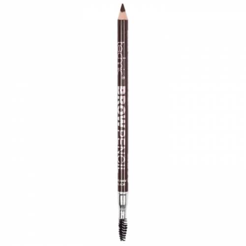Creion de sprancene Technic Brow Pencil cu ascutitoare si periuta - Brown Black