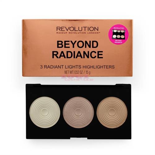 Makeup revolution beyond radiance 3 radiant highlighters paleta iluminatoare