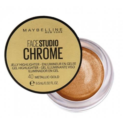 Maybelline face studio jelly highlighter iluminator metallic gold 40