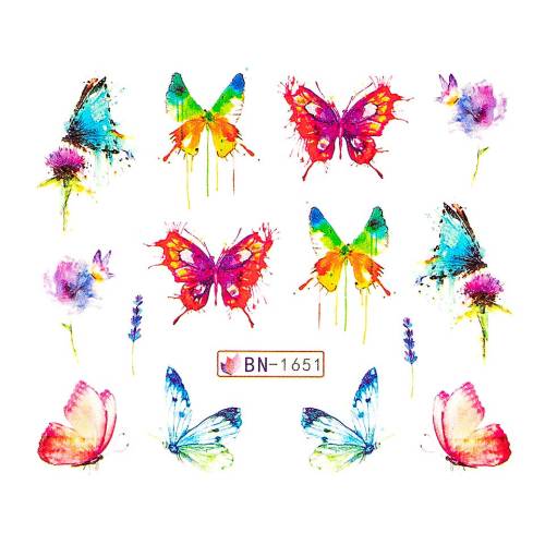 Tatuaj unghii LUXORISE - Butterfly Bliss BN-1651