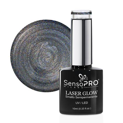 Oja Semipermanenta Holografica Laser Glow SensoPRO Milano 10ml - Magic Dust #12