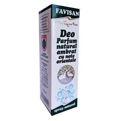 Deo Parfum Natural Ambrat cu Note Orientale Favisan - 50ml
