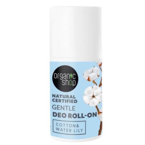 Deodorant Natural Roll-on Gentle - Cotton & Water Lily Organic Shop - 50ml