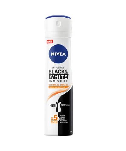 Nivea black & white invisible ultimate impact 48h protection deodorant spray