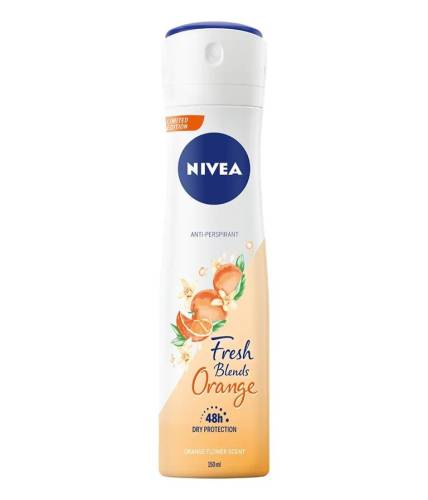 Nivea fresh blends orange 48h protection spray antiperspirant