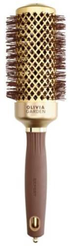 Olivia Garden Perie profesionala de par 45mm Expert Blowout Shine Wavy Bristles Gold&Brown