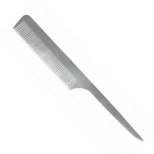 Pieptan Aluminiu cu Coada - Prima Aluminium Hair Teasing Comb with Handle