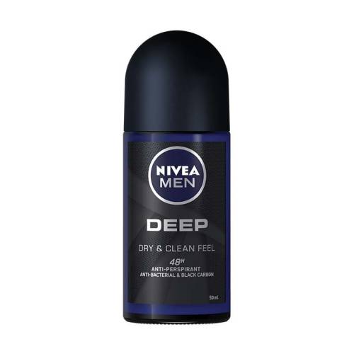 Nivea men deep anti-bacterial & black carbon 48h anti-perspirant roll on