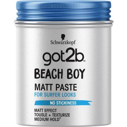 Pasta Texturizanta cu Efect Mat - Schwarzkopf Got2b Beach Boy Matt Paste For Surfer Looks No Stickiness - 100 ml
