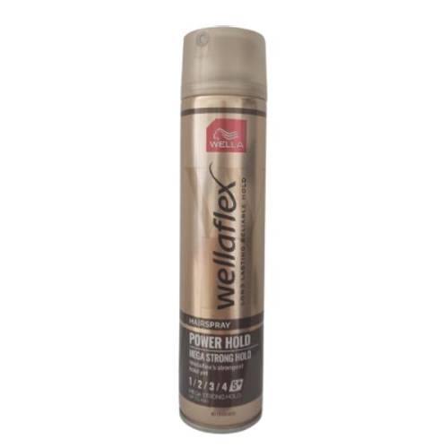 Fixativ cu Fixare Mega Puternica - Wella Wellaflex Hairspray Power Mega Strong Hold - 250 ml