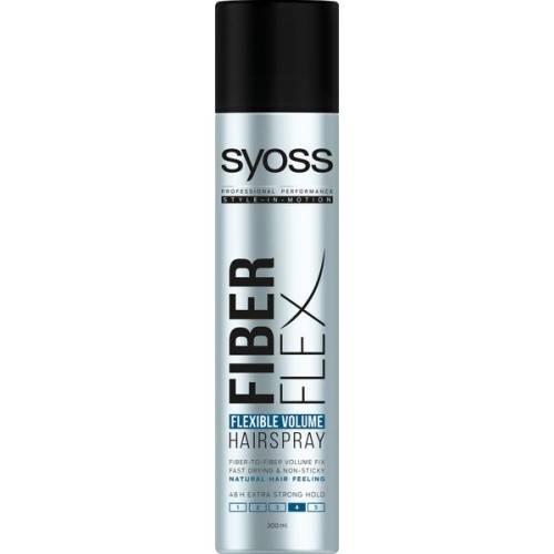 Spray Fixativ pentru Volum cu Fixare Puternica - Syoss Professional Performance Style-in-Motion Fiber Flex Flexible Volume Hairspray - 300 ml