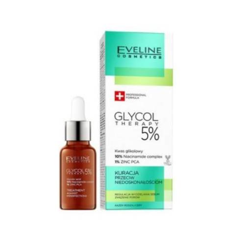 Ser pentru fata - Eveline Cosmetics - Glycol Therapy 5% - 18 ml