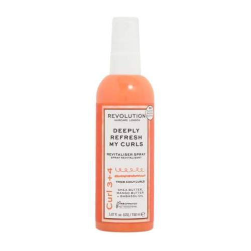 Spray pentru Par Cret si Ondulat - Revolution Haircare Deeply Refresh My Curls Revitaliser Spray Curl 3+4 - 150 ml