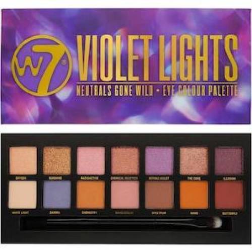 Paleta farduri de pleoape W7 Violet Lights - 14 culori