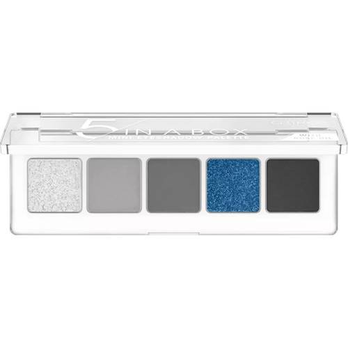 Catrice 5 in a box mini eyeshadow palette paleta de farduri mini blue smokey look 050