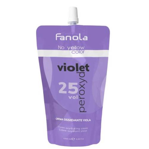 Crema Oxidanta cu Peroxid vol 25 + Pigment Violet - Fanola No Yellow Color Violet Peroxyd 25 vol Crema Ossidante Viola - 1000 ml