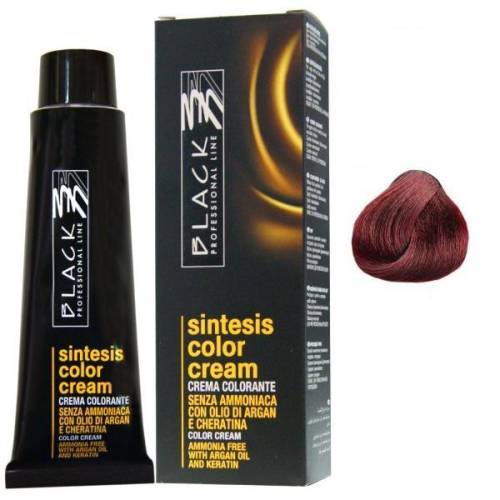Vopsea Crema Demi-permanenta - Black Professional Line Sintesis Color Cream - nuanta 55 Mahogany Light Brown - 100ml