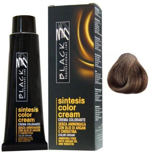 Vopsea Crema Demi-permanenta - Black Professional Line Sintesis Color Cream - nuanta 71 Ash Medium Blond - 100ml