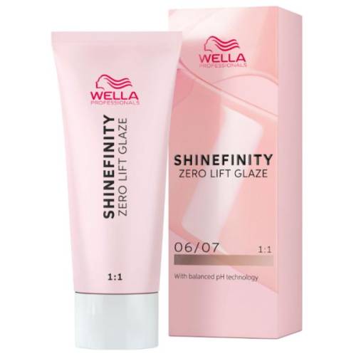 Vopsea translucida demipermanenta - Wella Professionals Shinefinity Zero Lift Glaze - nuanta 06/07 Deep Walnut (blond inchis saten natural) - 60 ml