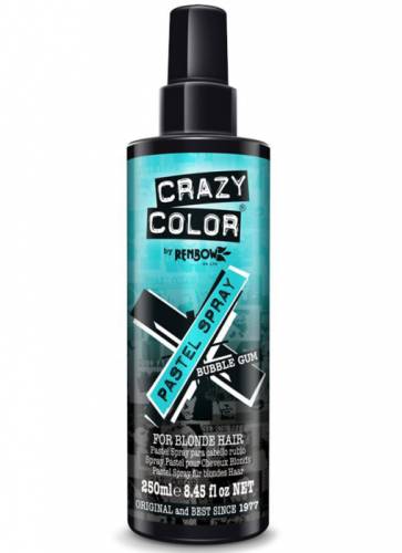 Spray colorant pentru parul blond - CRAZY COLOR Pastel Spray Bubble Gum - 250 ml